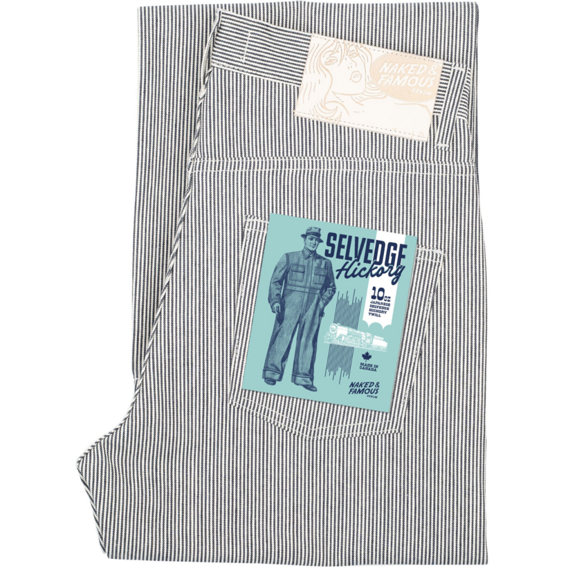 Naked & Famous Denim Strong Guy Hickory Selvedge