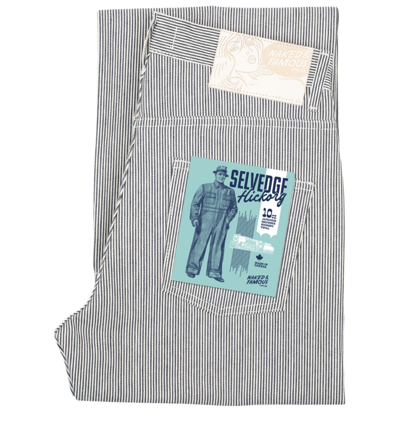 Naked & Famous Denim Strong Guy Hickory Selvedge