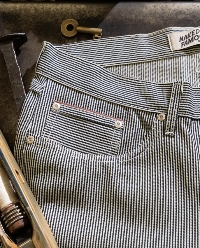 Naked & Famous Denim Strong Guy Hickory Selvedge
