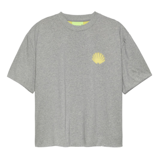 New Amsterdam Surf Association  Double Layered Logo Tee Ash/White