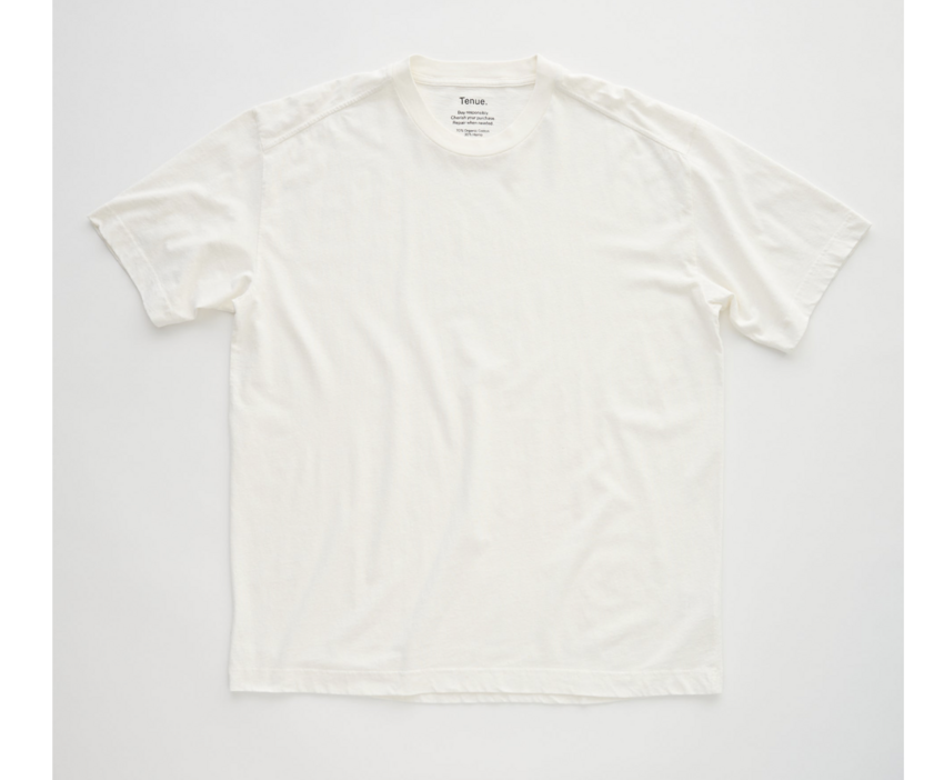 Tenue. Bruce Light Weight T-Shirt Vintage White