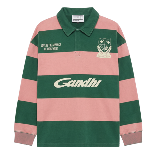 Hopeium Football Gandhi Polo Sweat Stripe