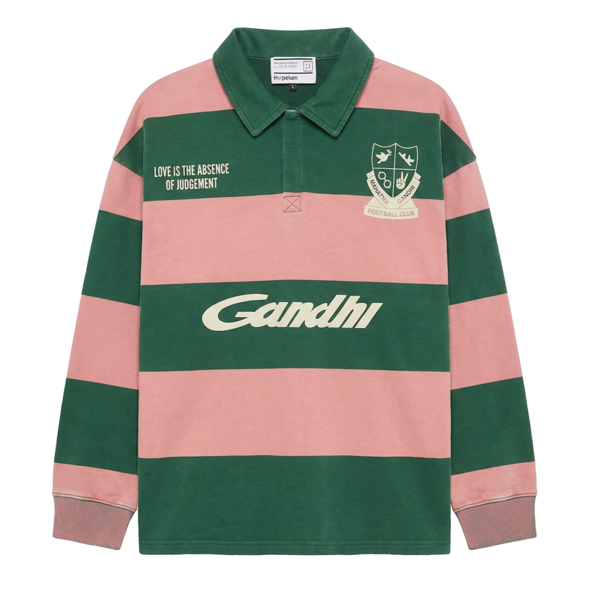 Hopeium Football Gandhi Polo Sweat Stripe