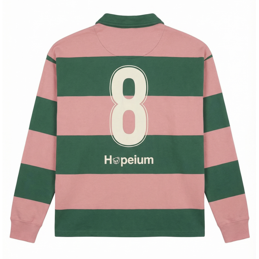 Hopeium Football Gandhi Polo Sweat Stripe