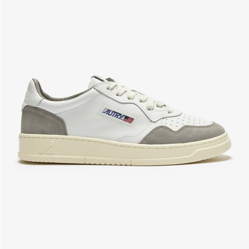 Autry USA Medalist Low Leather Suede AULM - FT15 Cemento