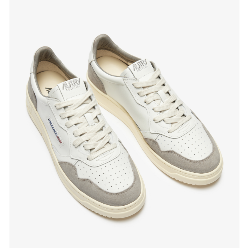 Autry USA Medalist Low Leather Suede AULM - FT15 Cemento