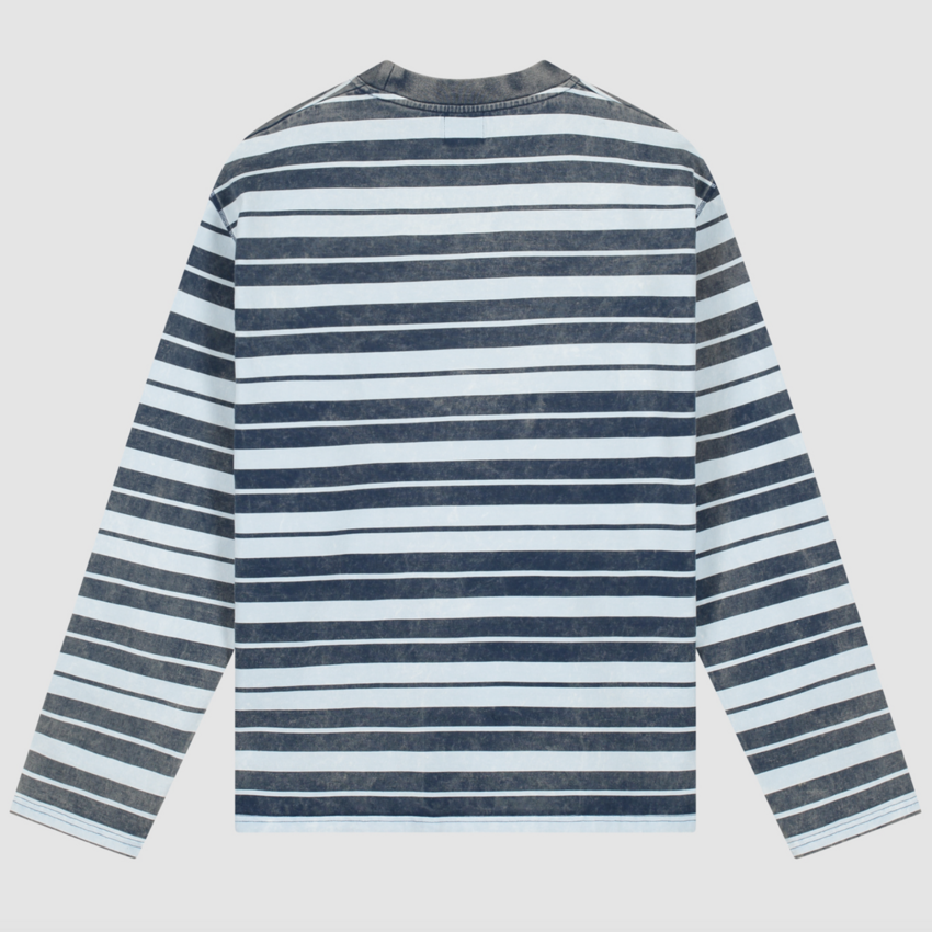 ARTE Antwerp Sunfade Striped Longsleeve Navy/Light Blue