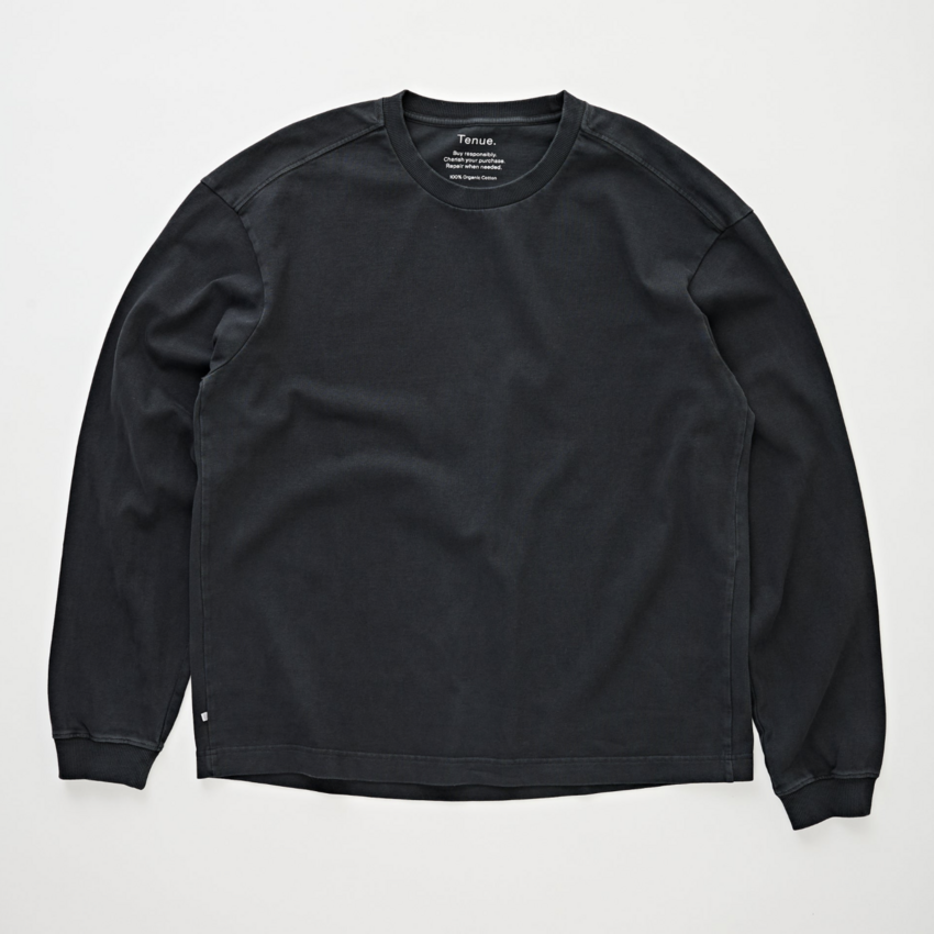 Tenue. Brad Long Sleeve Tee Vintage Black