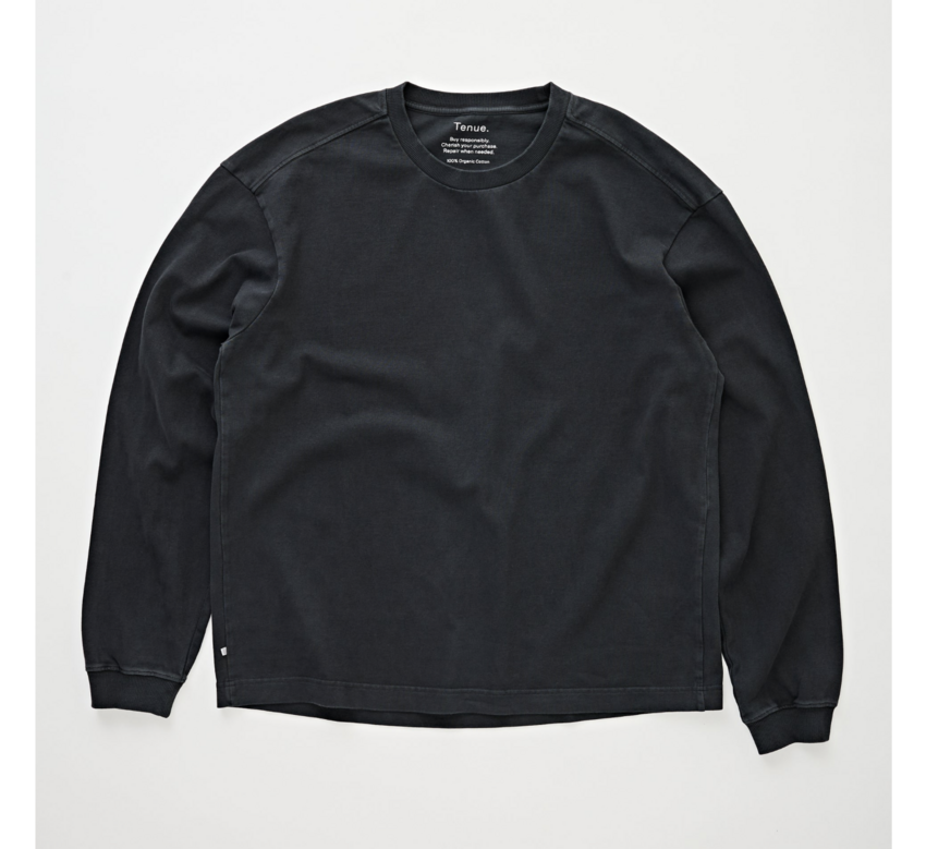 Tenue. Brad Long Sleeve Tee Vintage Black