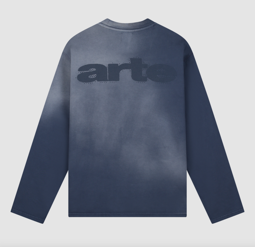 ARTE Antwerp Stencil Sunfade Longsleeve Navy