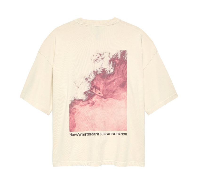 New Amsterdam Surf Association  Heat Wave tee Ecru