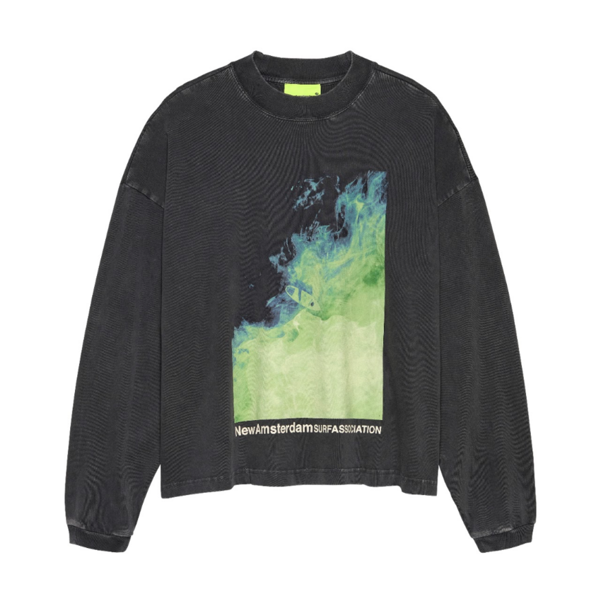 New Amsterdam Surf Association  Heat Wave Longsleeve Caviar