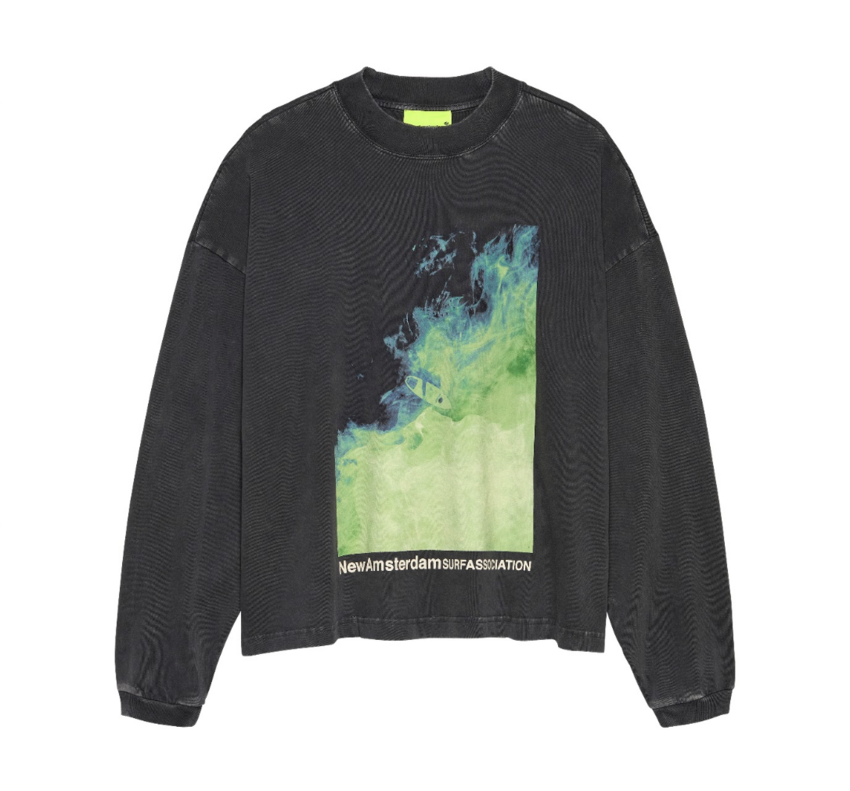 New Amsterdam Surf Association  Heat Wave Longsleeve Caviar