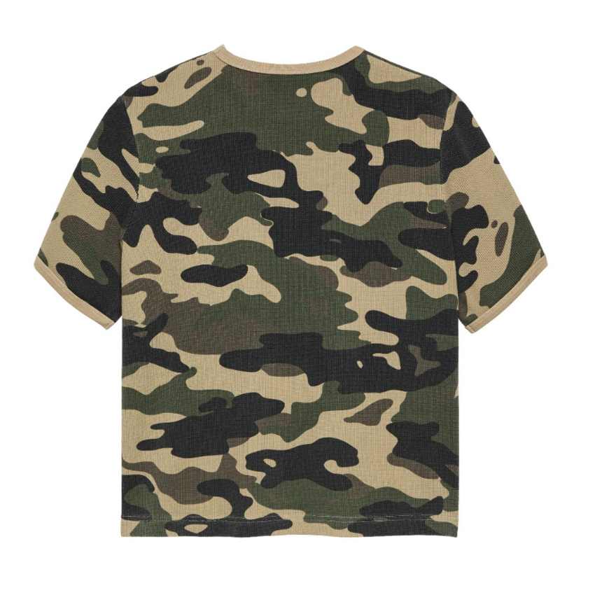 New Amsterdam Surf Association  Waffle Tee Camo