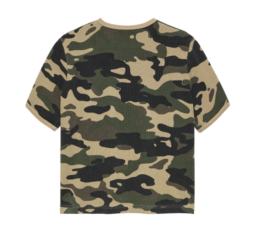 New Amsterdam Surf Association  Waffle Tee Camo