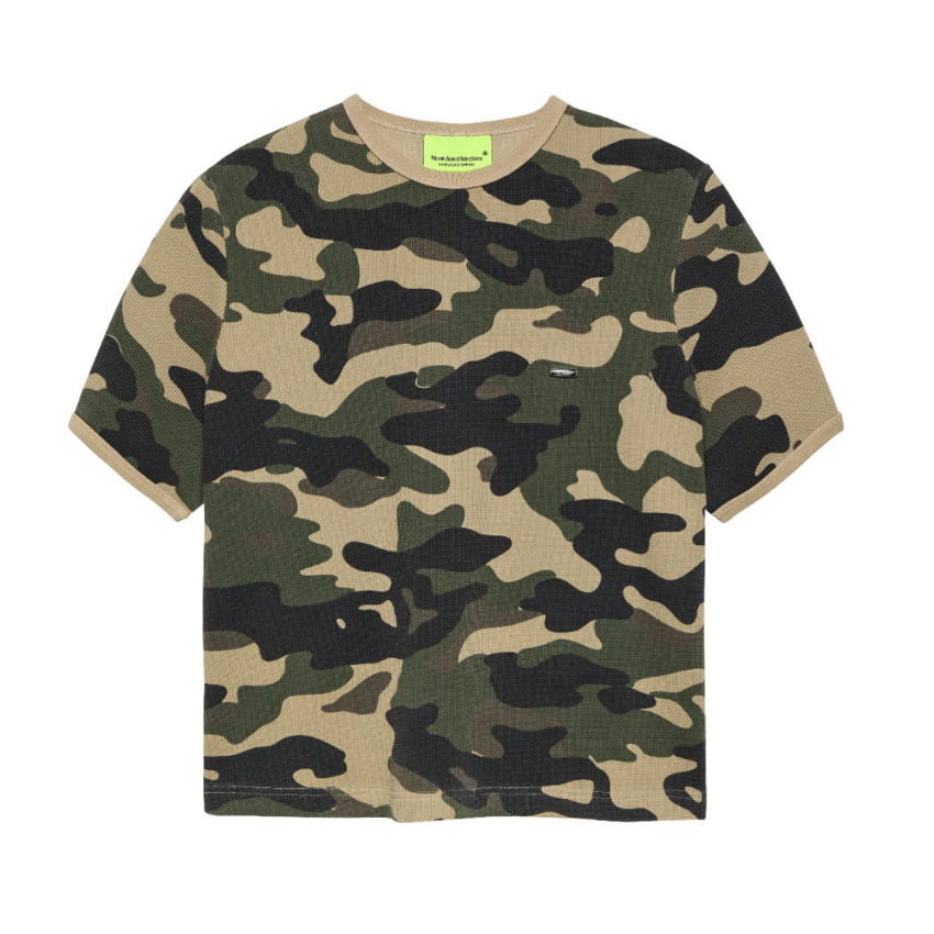 New Amsterdam Surf Association  Waffle Tee Camo