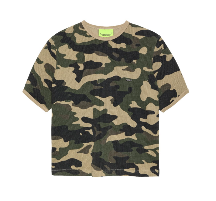 New Amsterdam Surf Association  Waffle Tee Camo