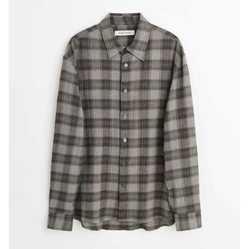 Sunflower Studio Shirt Brown Seersucker