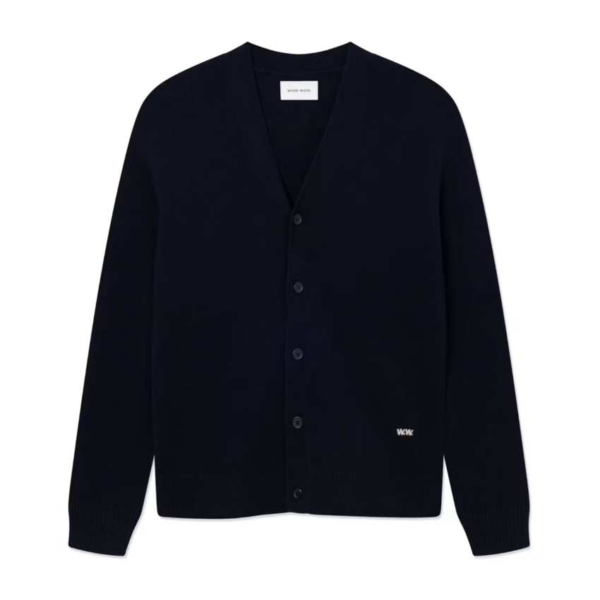 Wood Wood Logo Cardigan Salute