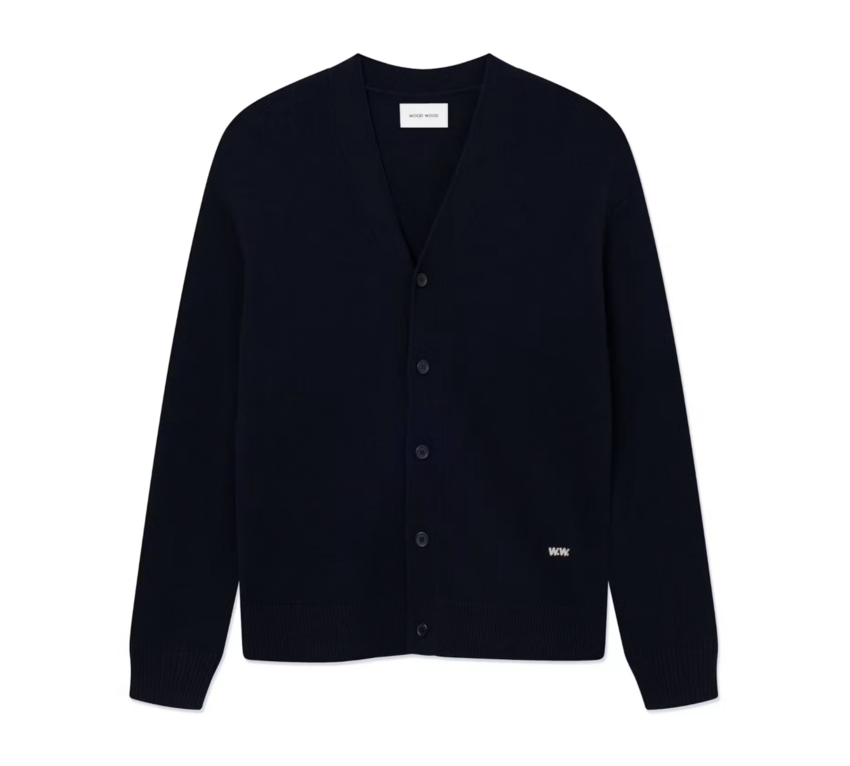 Wood Wood Logo Cardigan Salute