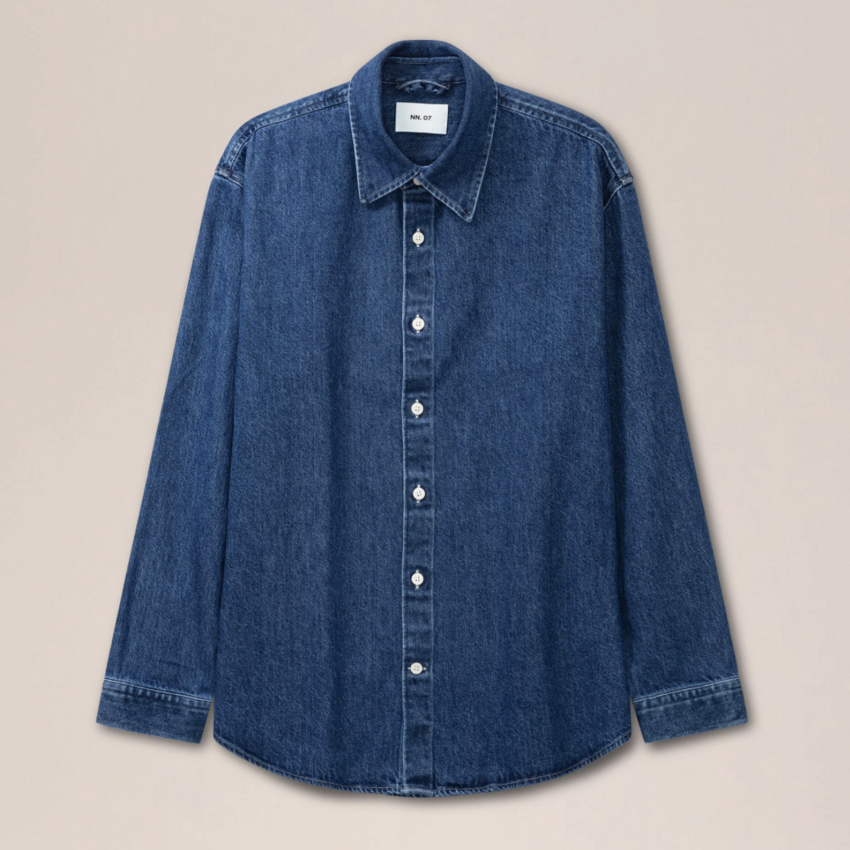 NN.07 Casper 50033 Overshirt Medium Indigo
