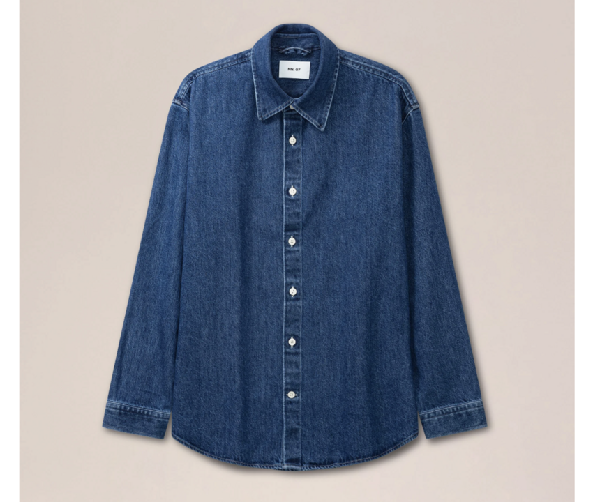 NN.07 Casper 50033 Overshirt Medium Indigo