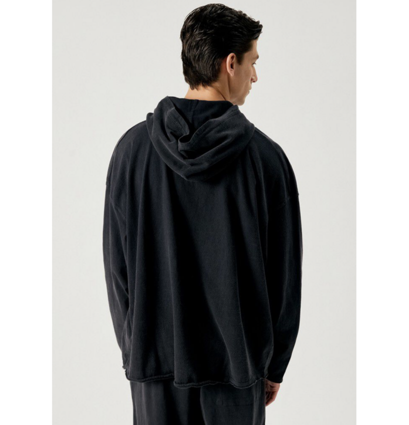 American Vintage Afoma Hooded Longsleeve Vintage Darkness