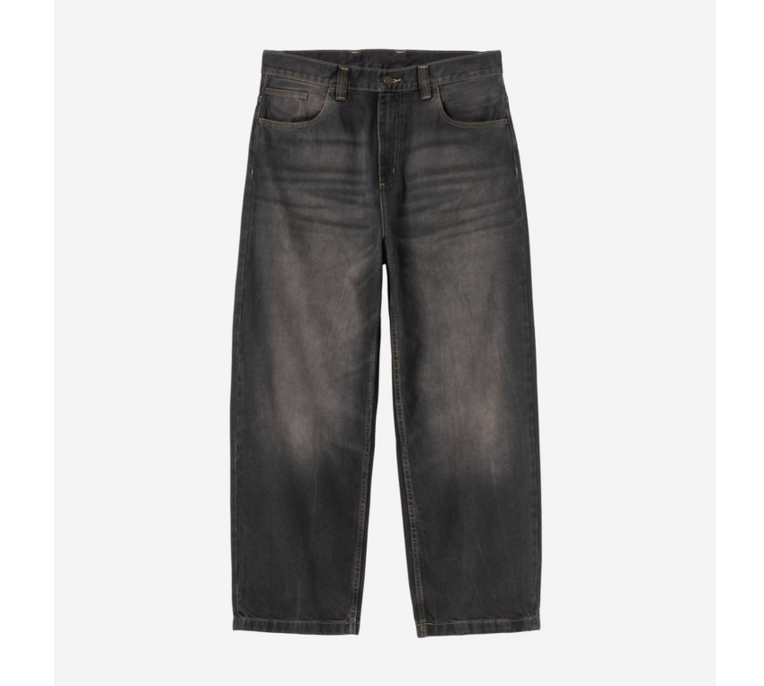 Carhartt WIP Brandon Pant Black Tobacco Used Wash