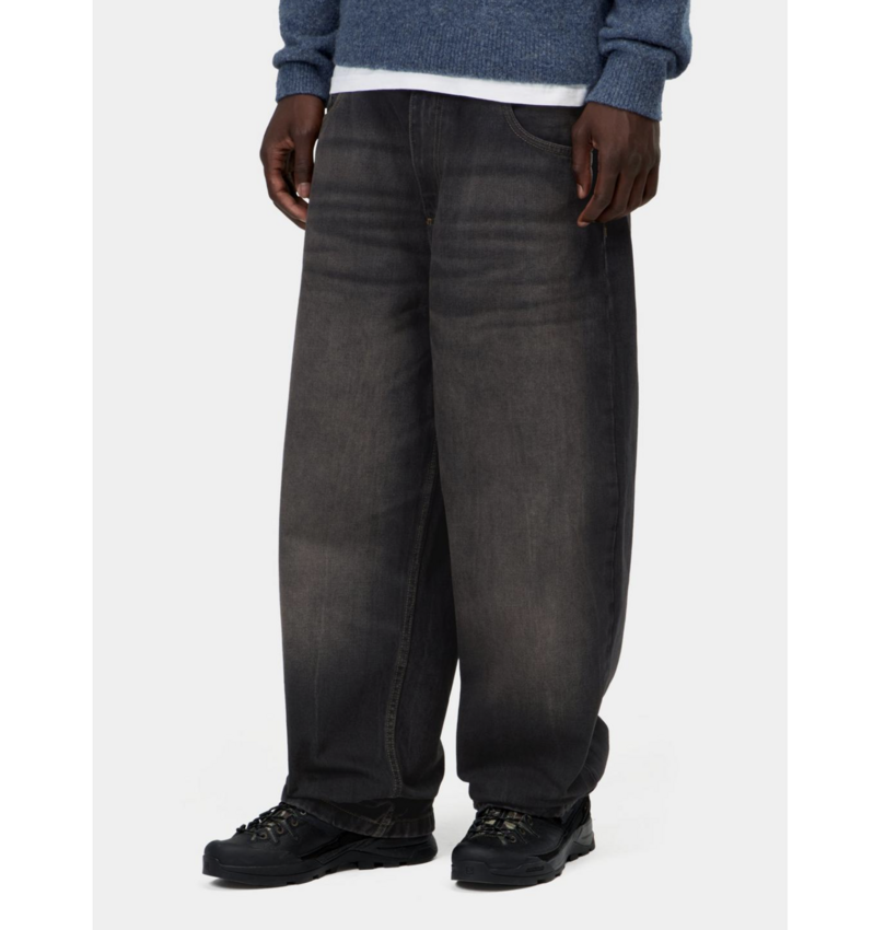 Carhartt WIP Brandon Pant Black Tobacco Used Wash