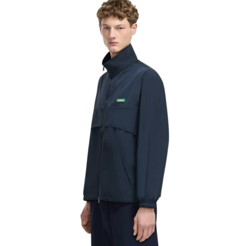 Flaneur Homme Badge Track Jacket Navy