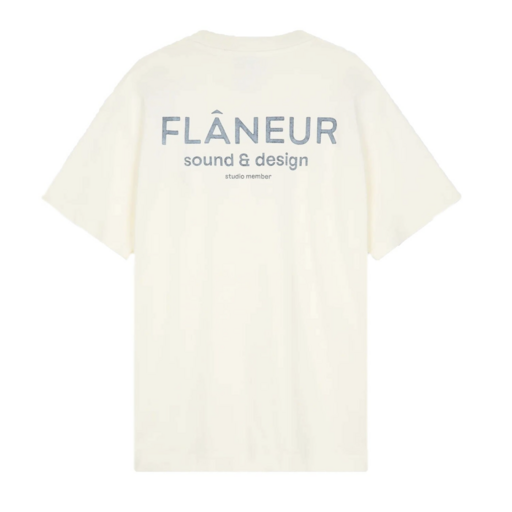 Flaneur Homme Sound & Design Studio Member T-Shirt Washed White