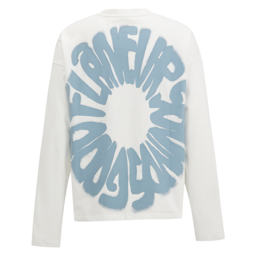 Flaneur Homme Sounds Good Long Sleeve White