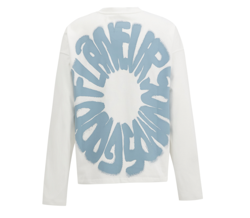 Flaneur Homme Sounds Good Long Sleeve White