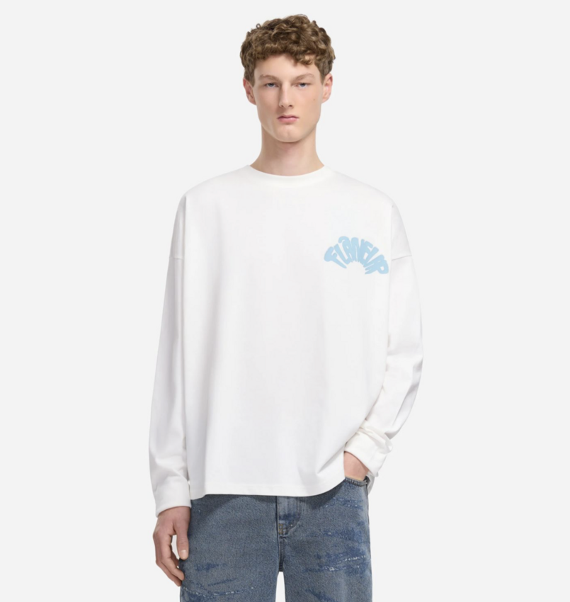 Flaneur Homme Sounds Good Long Sleeve White