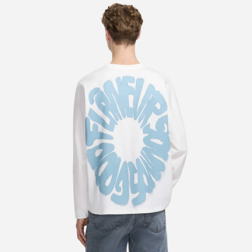 Flaneur Homme Sounds Good Long Sleeve White