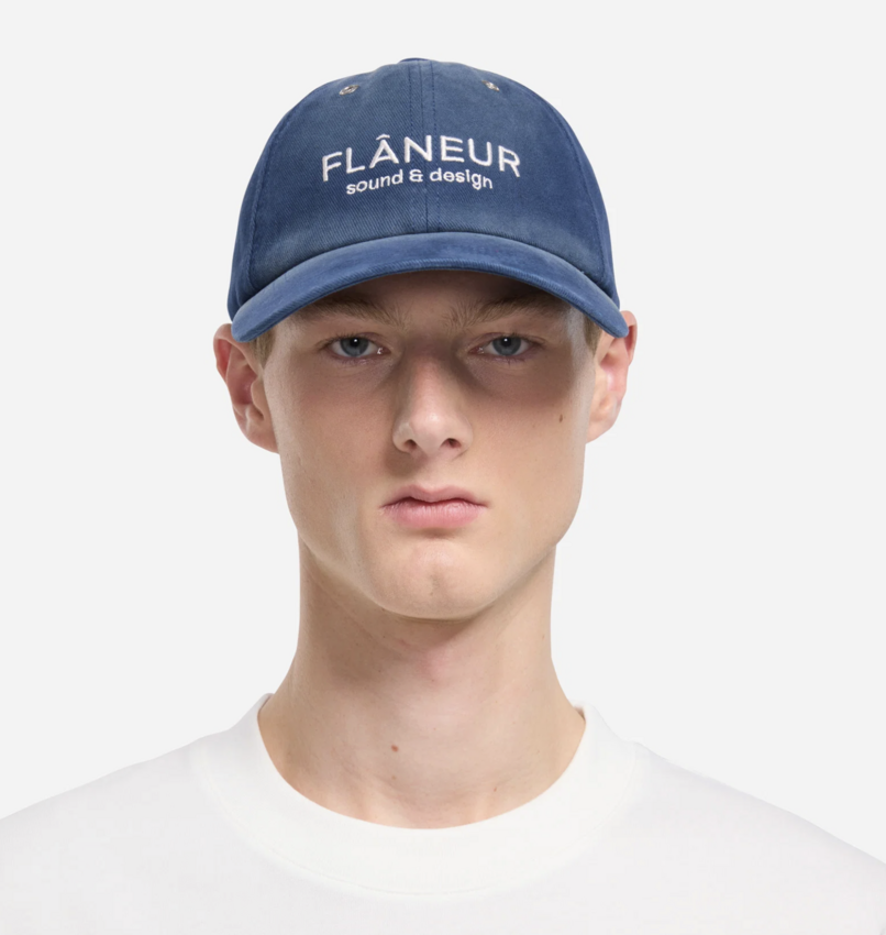 Flaneur Homme Sound & Design Studio Member Cap Washed Navy