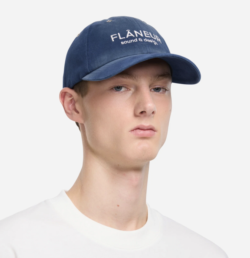 Flaneur Homme Sound & Design Studio Member Cap Washed Navy