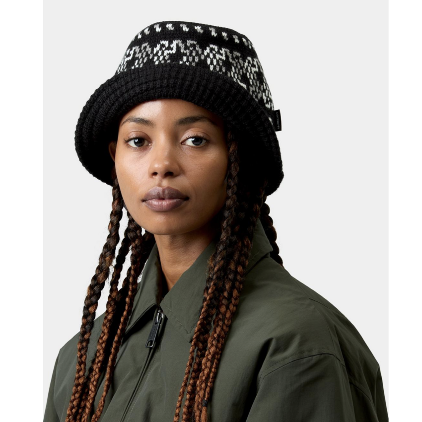 Carhartt WIP Bricky Man Knitted Bucket Hat Black
