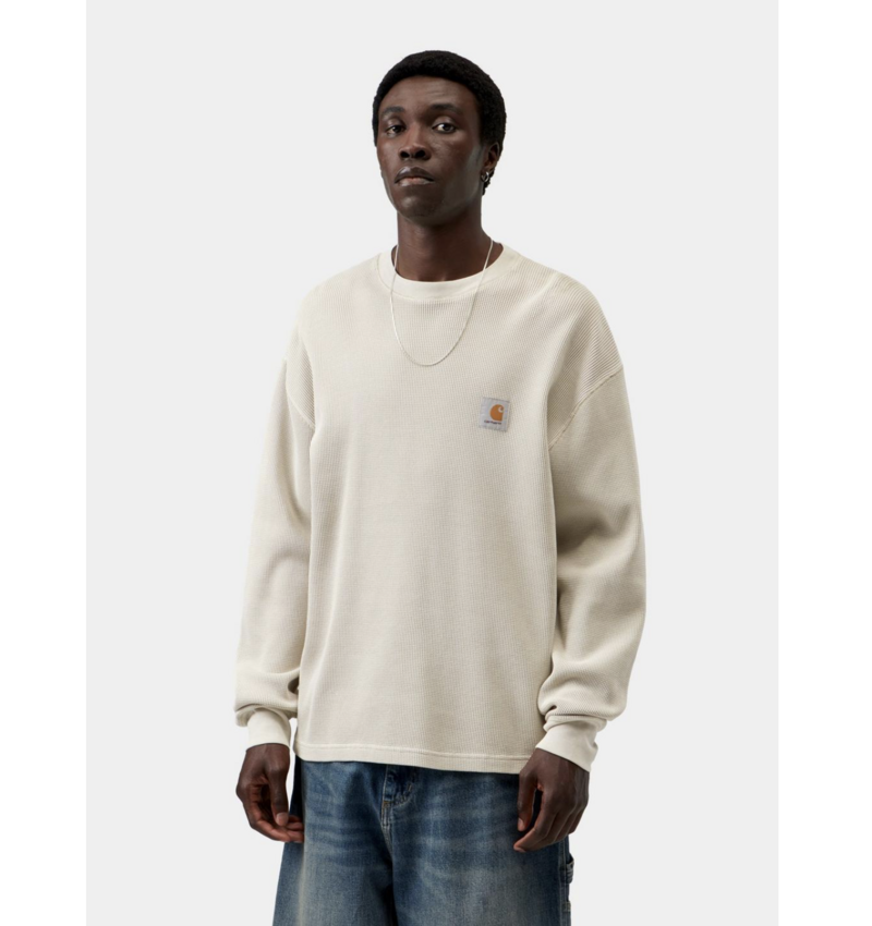 Carhartt WIP L/S Vista Waffle T-Shirt Fleur de Sel