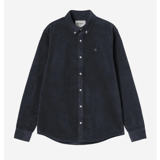 Carhartt WIP L/S Madison Cord Shirt Dark Navy