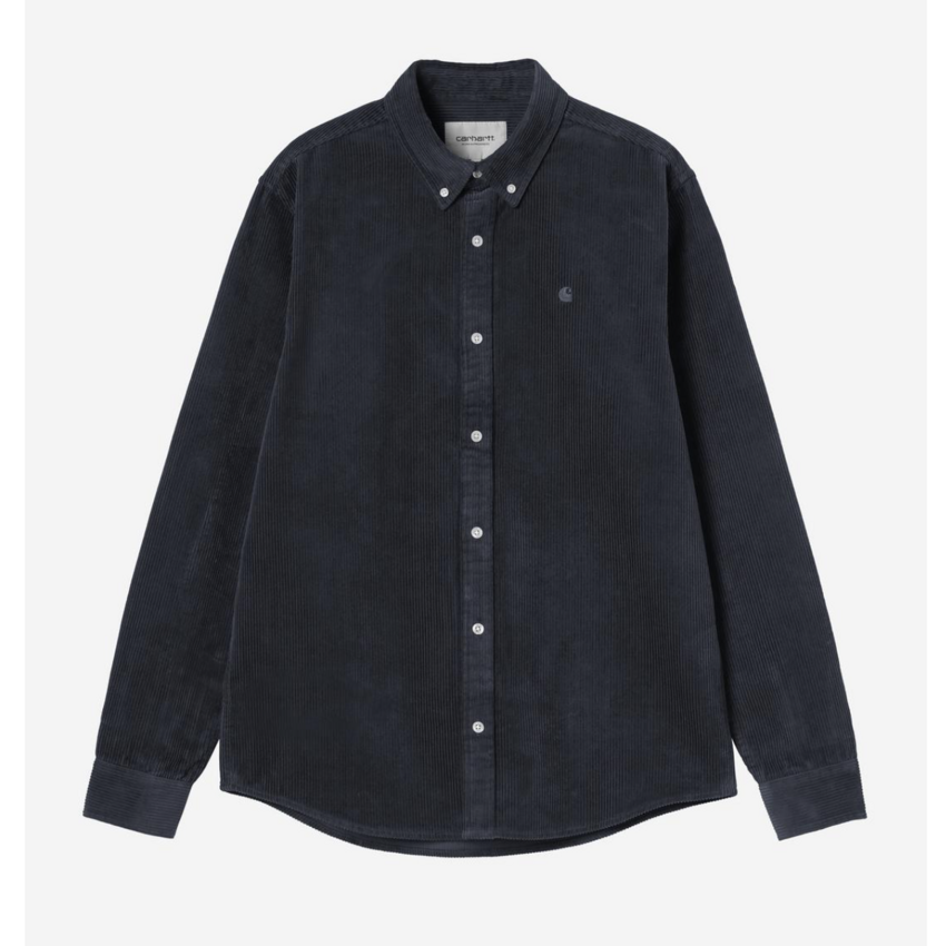 Carhartt WIP L/S Madison Cord Shirt Dark Navy