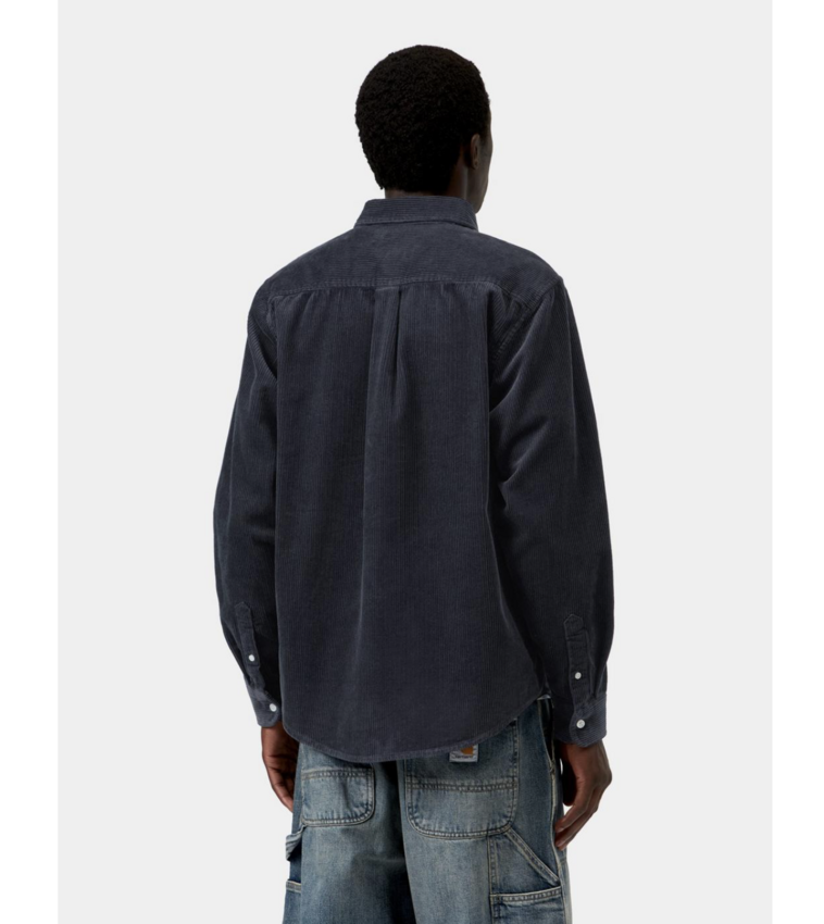 Carhartt WIP L/S Madison Cord Shirt Dark Navy