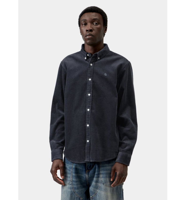 Carhartt WIP L/S Madison Cord Shirt Dark Navy