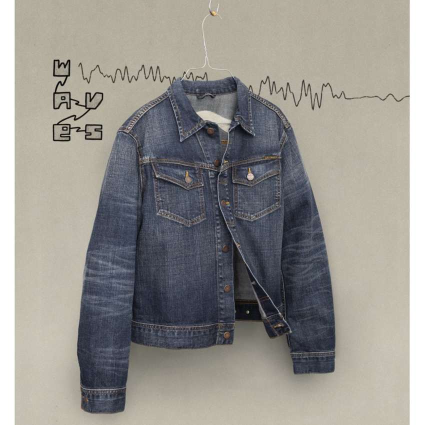 Nudie Jeans Conny Denim Jacket Big Wave Blue