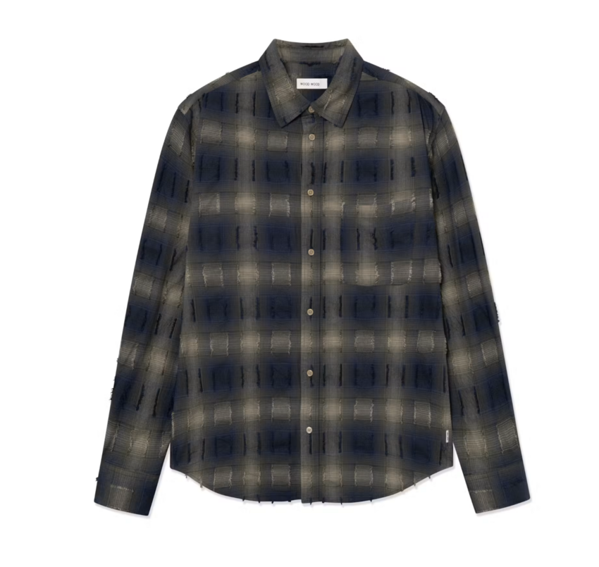 Wood Wood Carter Shirt Salute Check