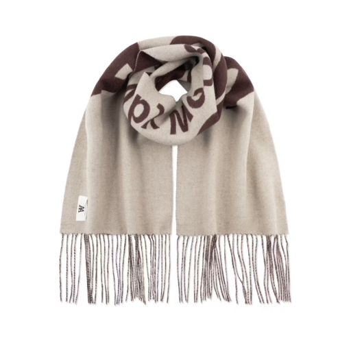 Wood Wood Leon Italic Scarf Decadent Chocolate