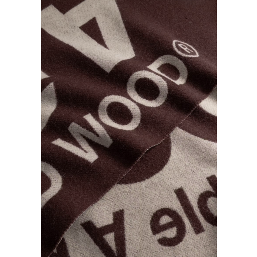 Wood Wood Leon Italic Scarf Decadent Chocolate