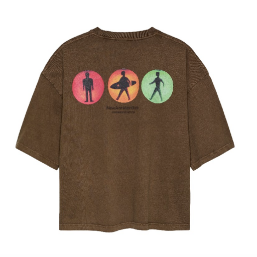 New Amsterdam Surf Association  Traffic Tee Brown