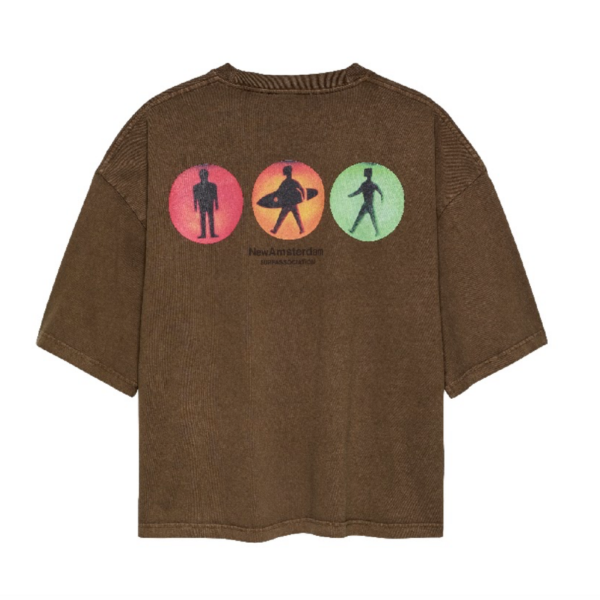New Amsterdam Surf Association  Traffic Tee Brown
