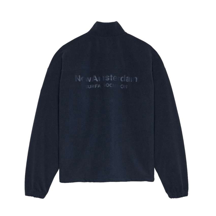 New Amsterdam Surf Association  Fleece Half Zip Dark Night